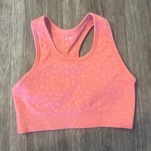 AYBL | Evolve Speckle Seamless Sports Bra Workout Top - XS Coral Pink